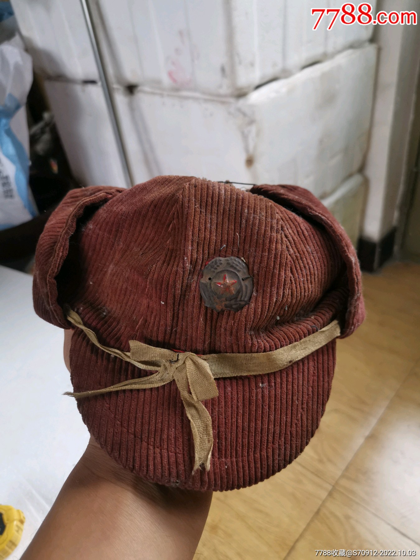 五十年代抗美援朝，志愿军女兵戴的帽子一顶。_其他布艺品_合肥旧品收购站【7788收藏__收藏热线】