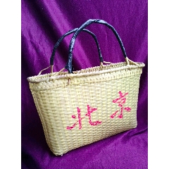 民国全藤编刻藤制皮箱完整全品