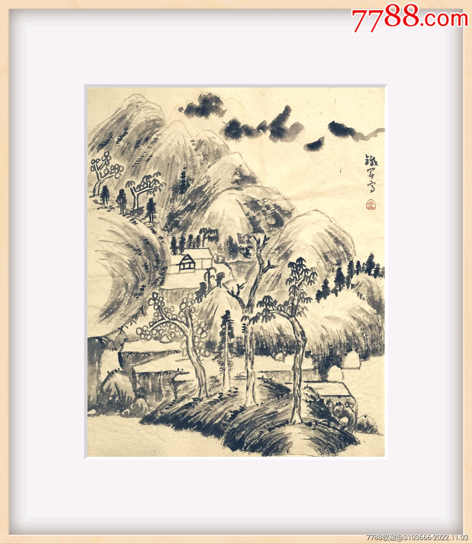 山水画原作-价格:1000元-au32037452-山水国画原作 -加价-7788收藏__收藏热线