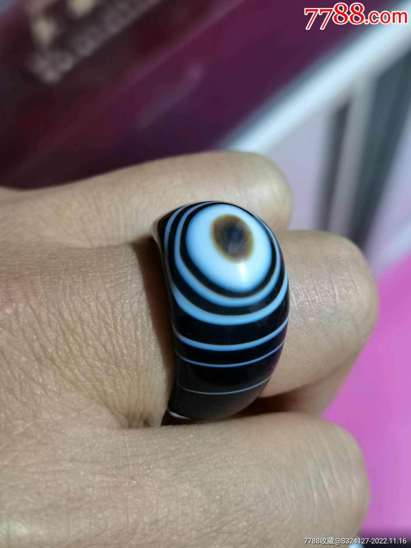天眼玛瑙戒指