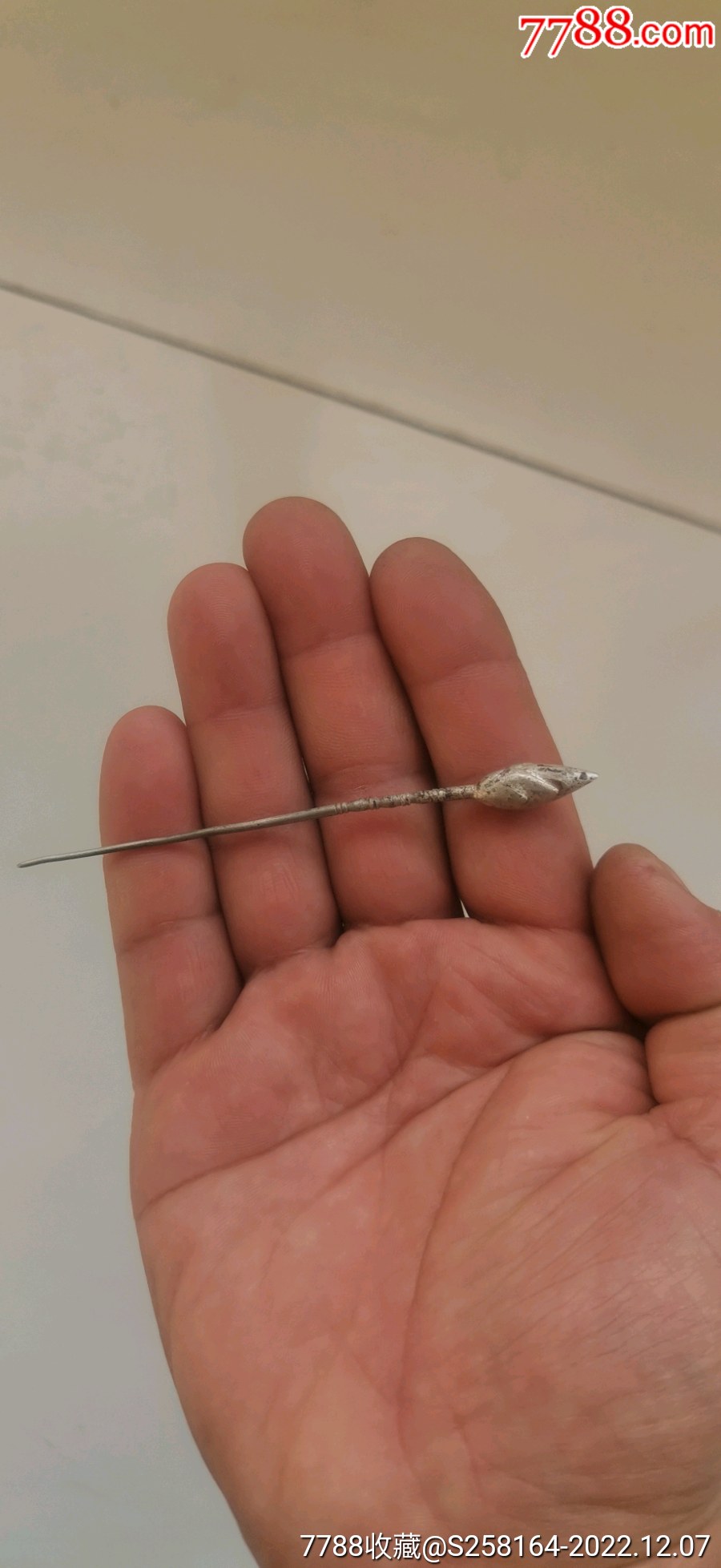 清代荷花老銀簪子，_價格160元_第1張_