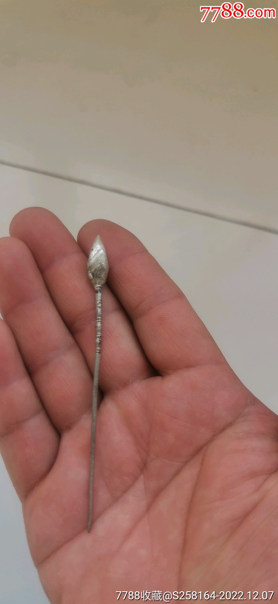 清代荷花老銀簪子，_價格160元_第3張_