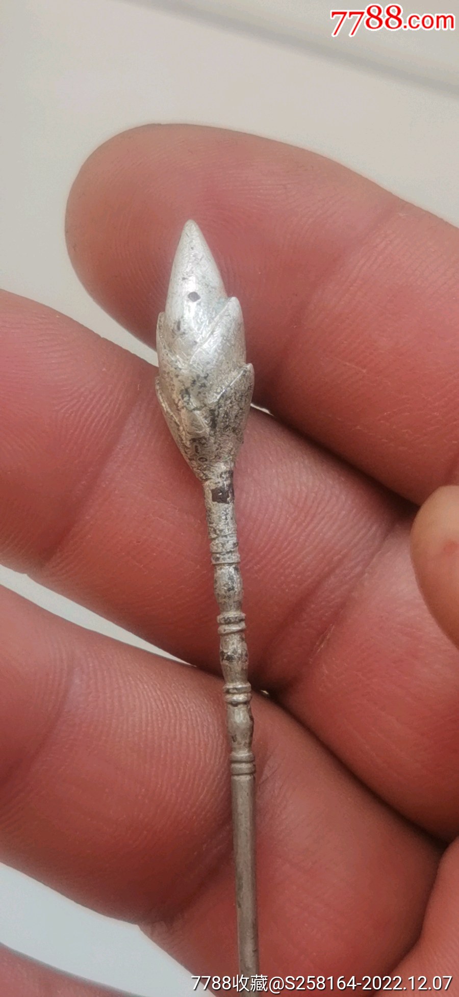 清代荷花老銀簪子，_價格160元_第4張_