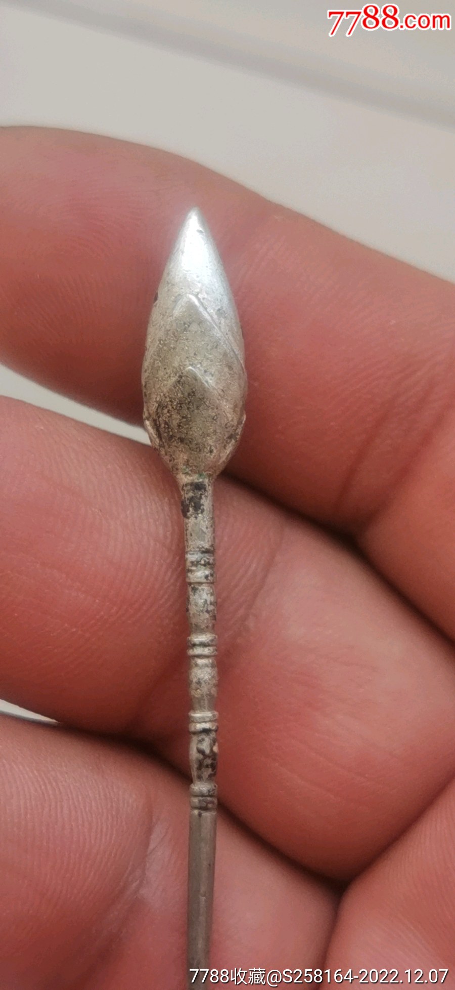 清代荷花老銀簪子，_價格160元_第6張_