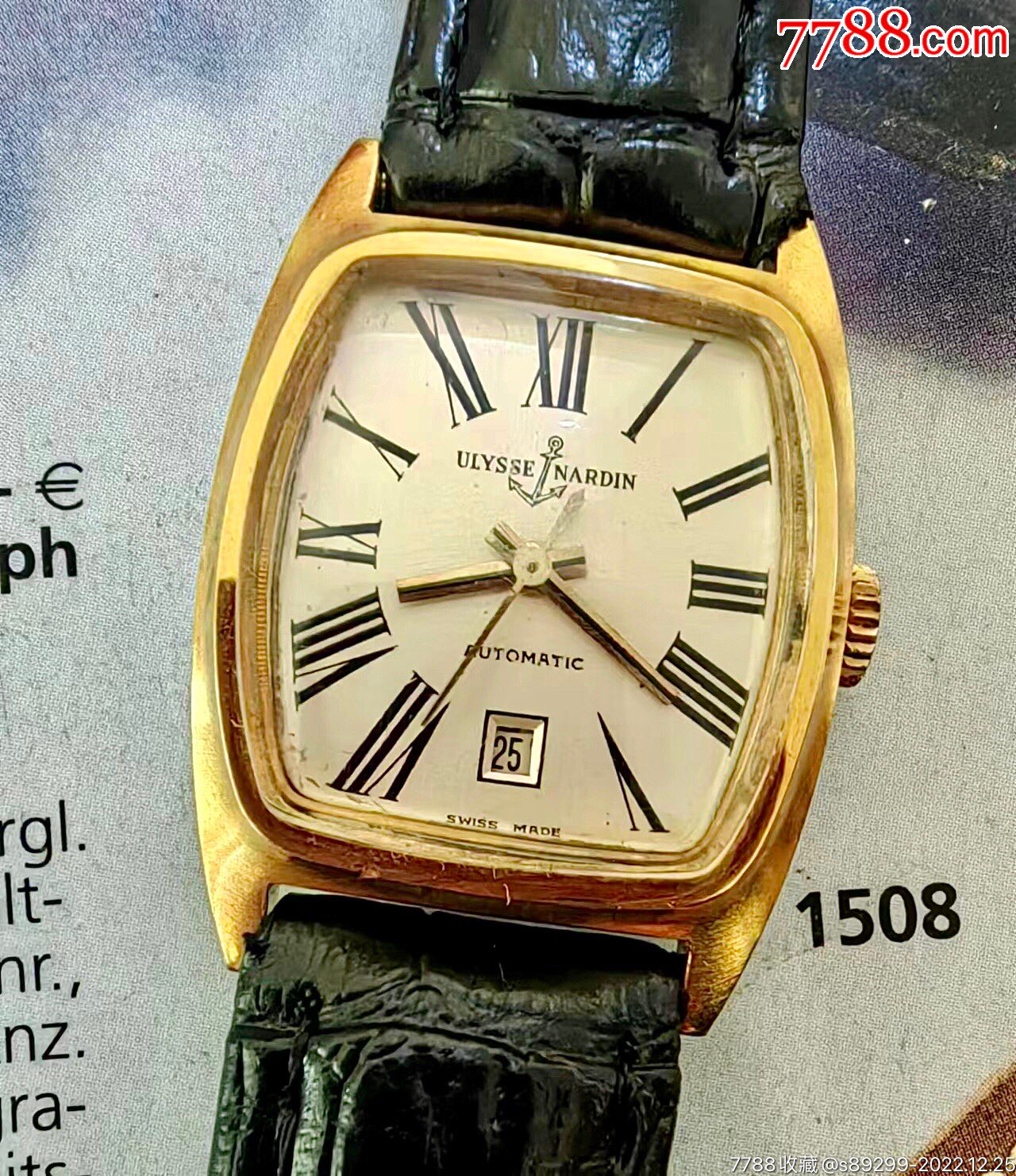 ★★世界十大名表经典款★★中古瑞士雅典表ULYSSENARDIN表60年代自动__【7788商城】