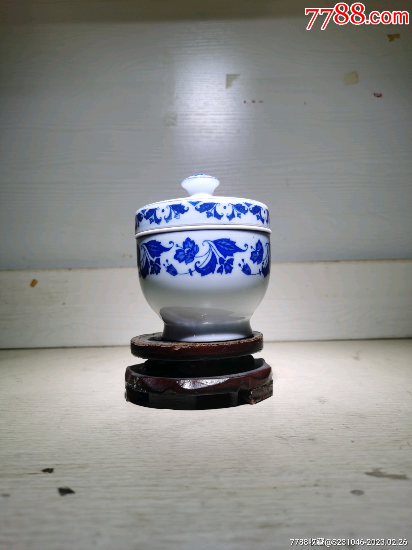 70年代人民瓷厂青花花卉温酒壶-价格:599元-au3308170