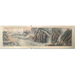 曾任湖北美院副院长魏扬绘山水画(作品保真,画心53*96)_价格2588元