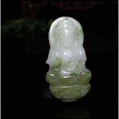 獨山玉迷你小觀音吊墜
