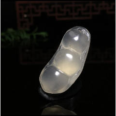 冰種瑪瑙小福豆吊墜
