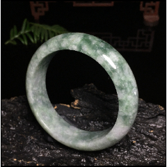 緬甸翡翠A貨飄花玉手鐲