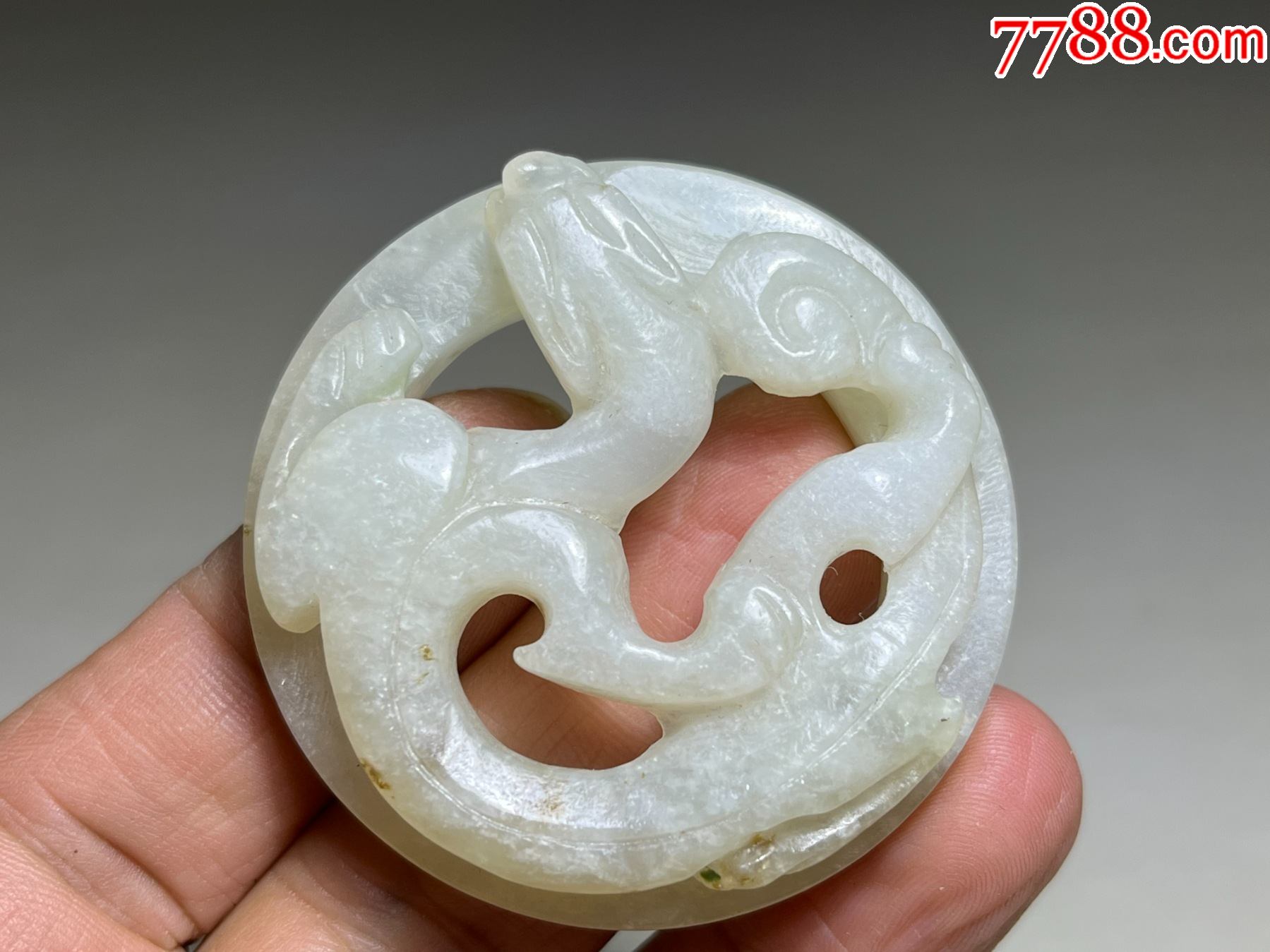 老和田白玉夔龙璧__【7788收藏__收藏热线】