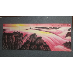 中國美術(shù)家協(xié)會會員楊永家作品萬里霞光第二幅背圖