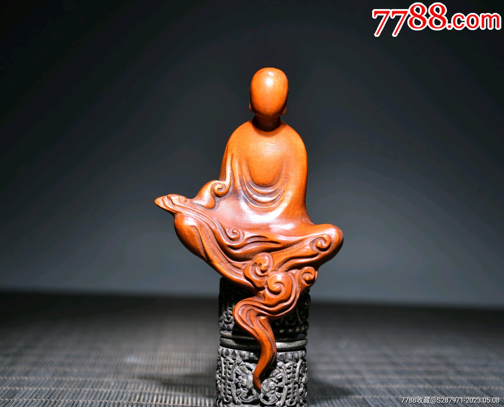小叶黄杨木无相佛摆件，长6cm宽3cm高10cm重25_其他木艺品_一分利破铜烂铁【7788收藏__收藏热线】