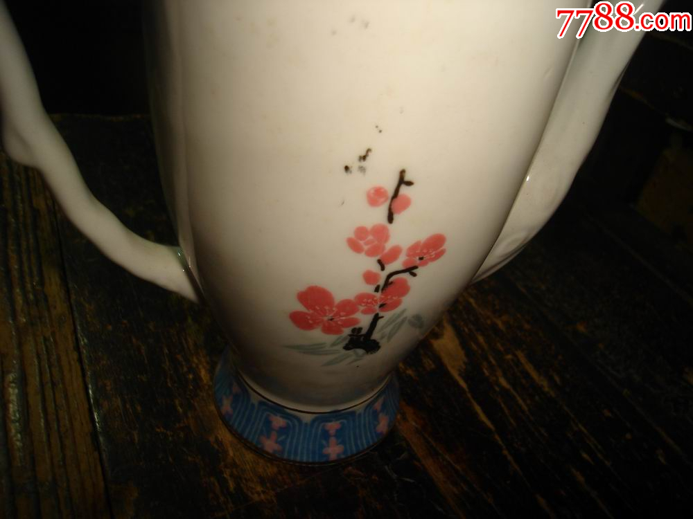 中國醴陵瓷器，鳥鳴壺，成套，1個壺，1個蓋子，1個底盤，4個杯子，具體看圖_價格599元_第9張_