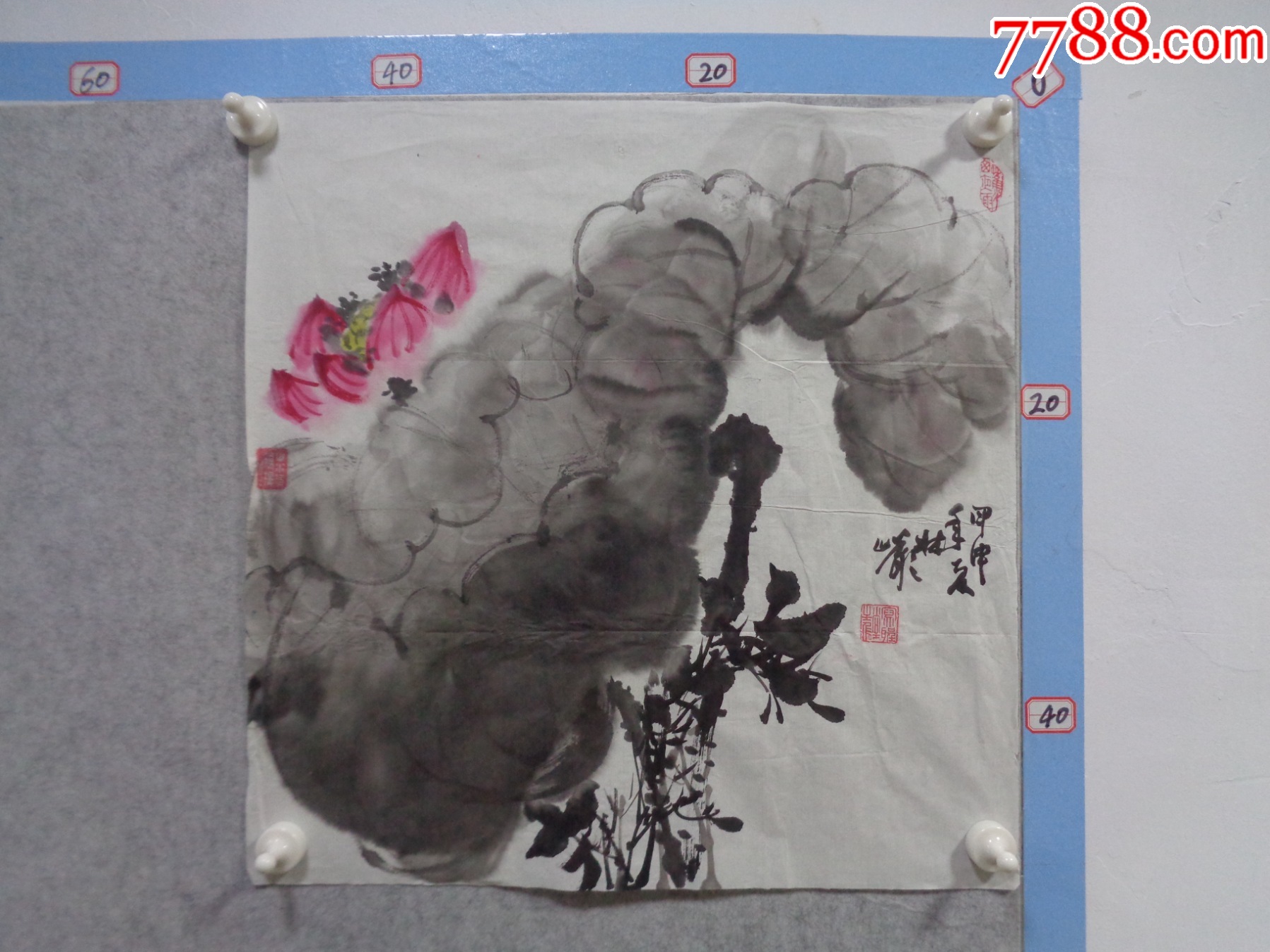 画423,本地一位藏家早年旧藏字画流出,绘画作品一幅(未装裱)_花鸟国画原作_逸墨书斋【7788收藏__收藏热线】