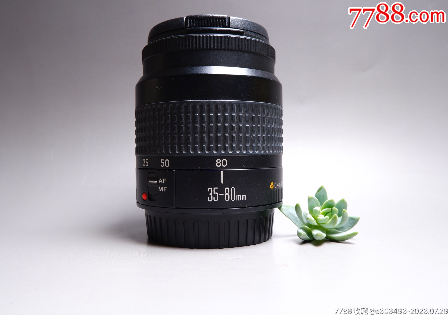 Canon佳能35-80mm，f4-5.6三代镜头，佳能ef卡口。前后镜片比较__【7788收藏__收藏热线】
