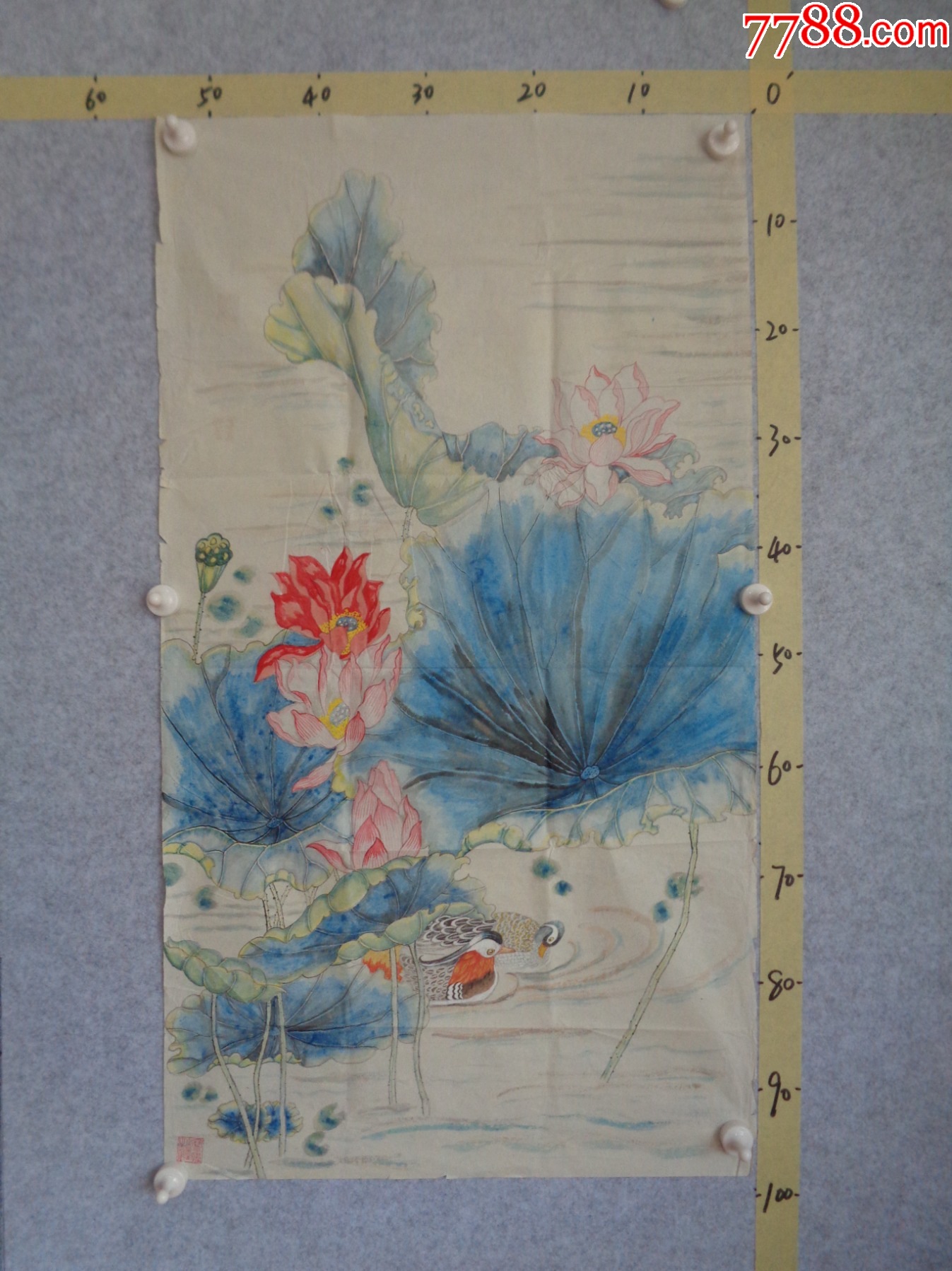 画659,本地一位藏家早年旧藏字画流出,绘画作品一幅(未装裱)_逸墨书斋【7788商城__七七八八商品交易平台(7788.com)】