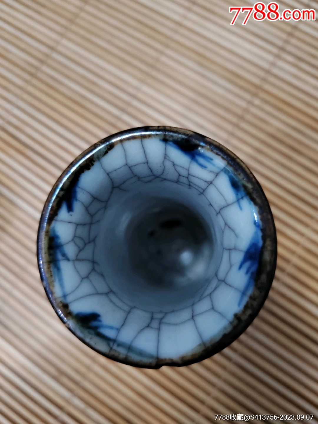 康熙哥釉青花鐵骨泥箭筒_價格1700元_第5張_