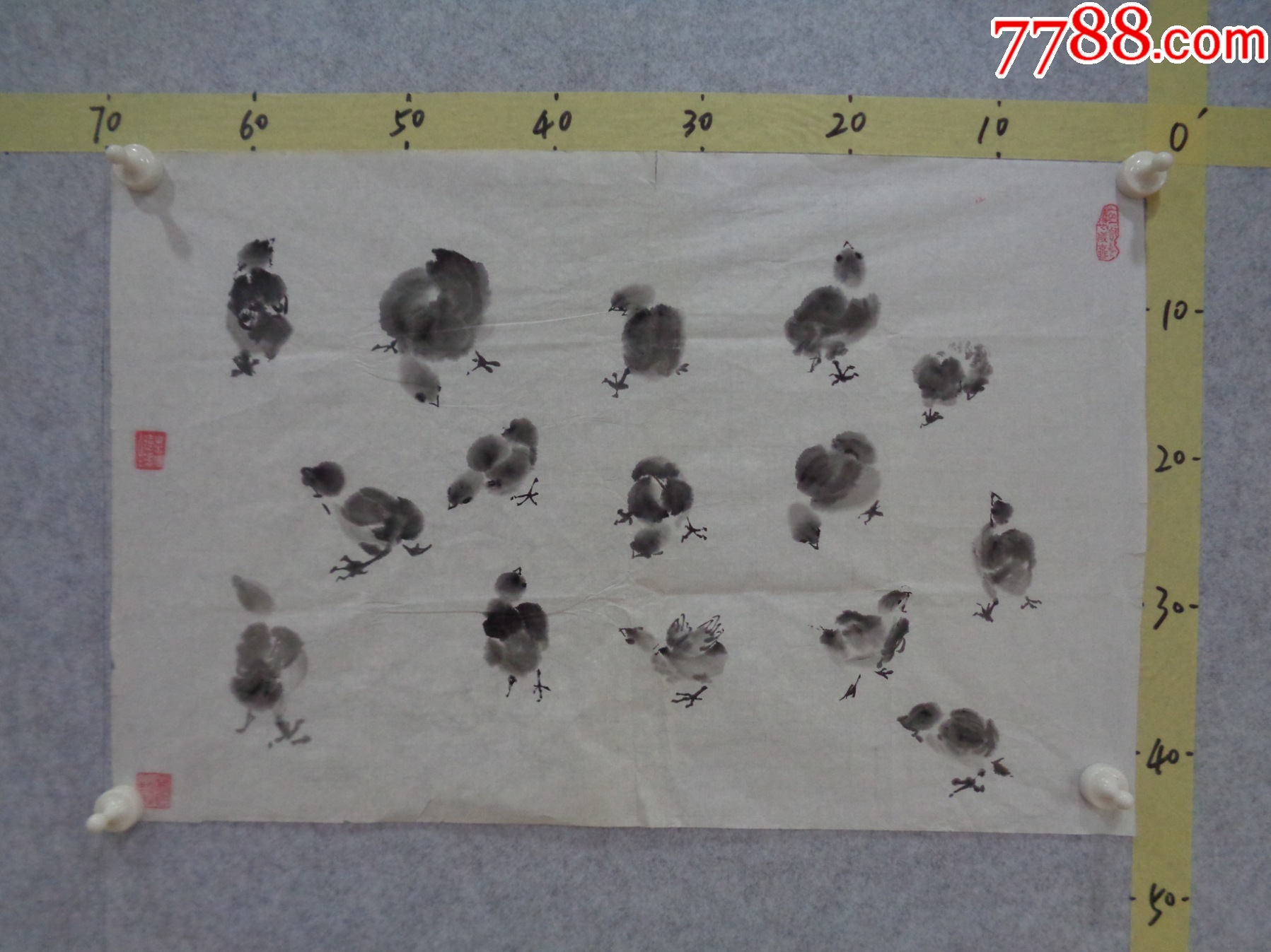 画787,本地一位藏家早年旧藏字画流出,绘画作品一幅(未装裱)_花鸟国画原作_逸墨书斋【7788收藏__收藏热线】