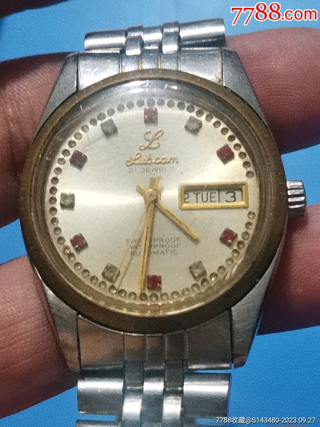 瑞士绿琴机械自动手表