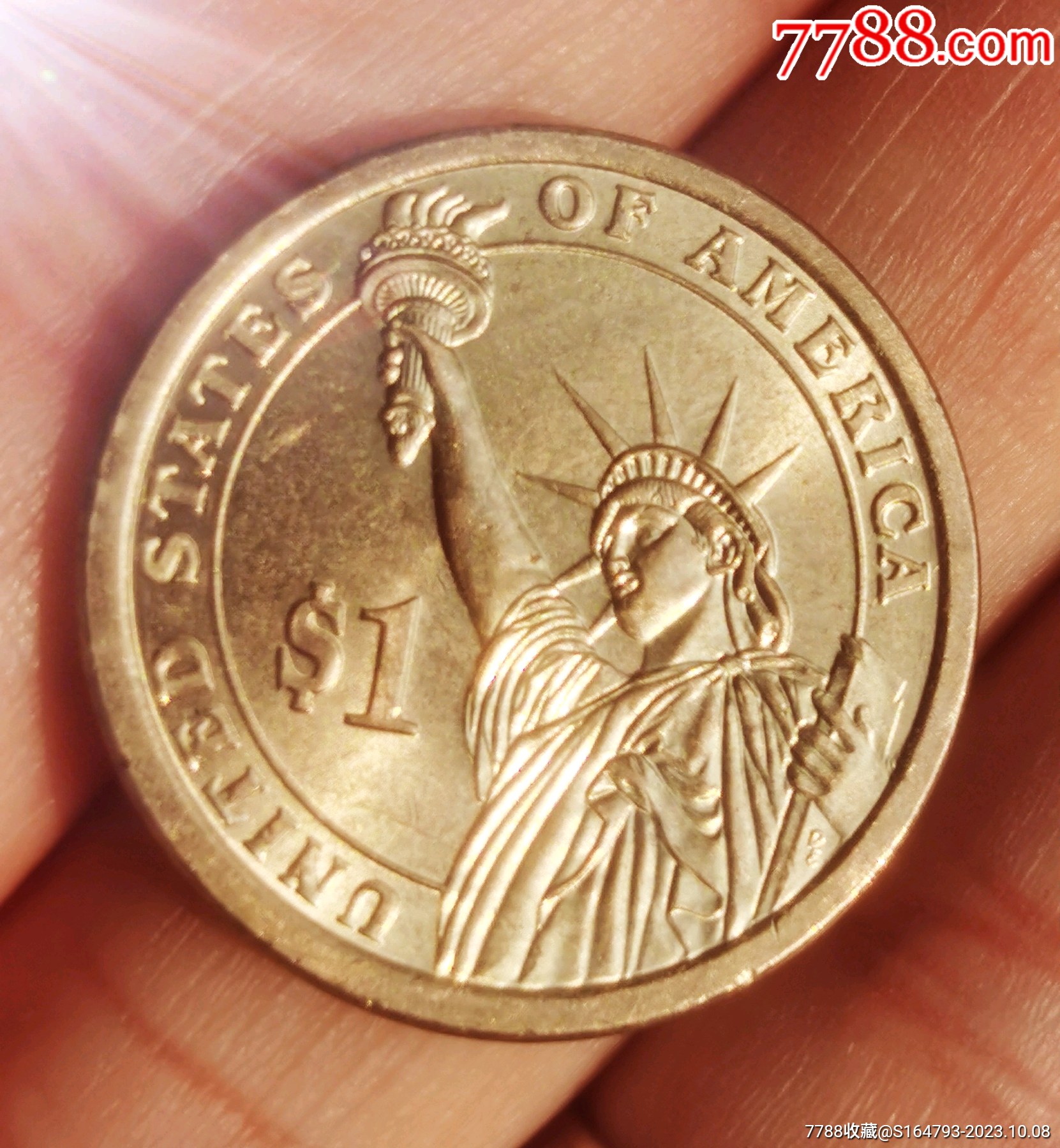 美国自由女神总统像一元硬币__【7788红宝书】