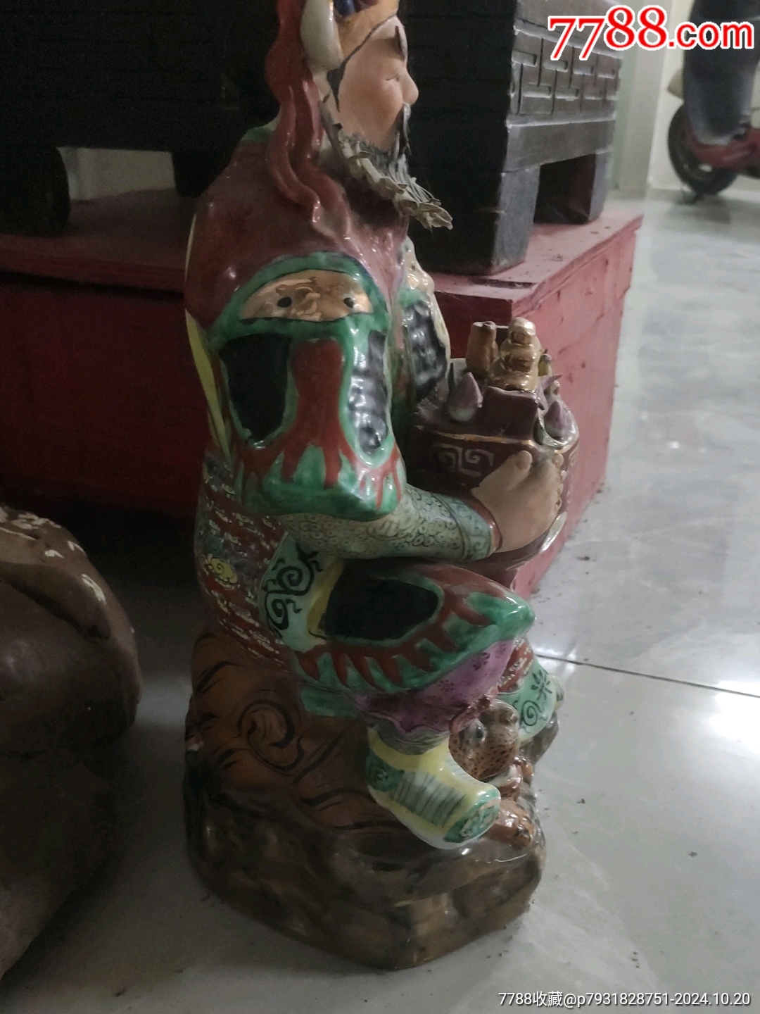 民國廣彩琺瑯彩文財神_價格1800元_第2張_