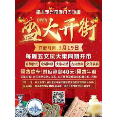河北省保定市定兴县南城门古玩街正式开集
