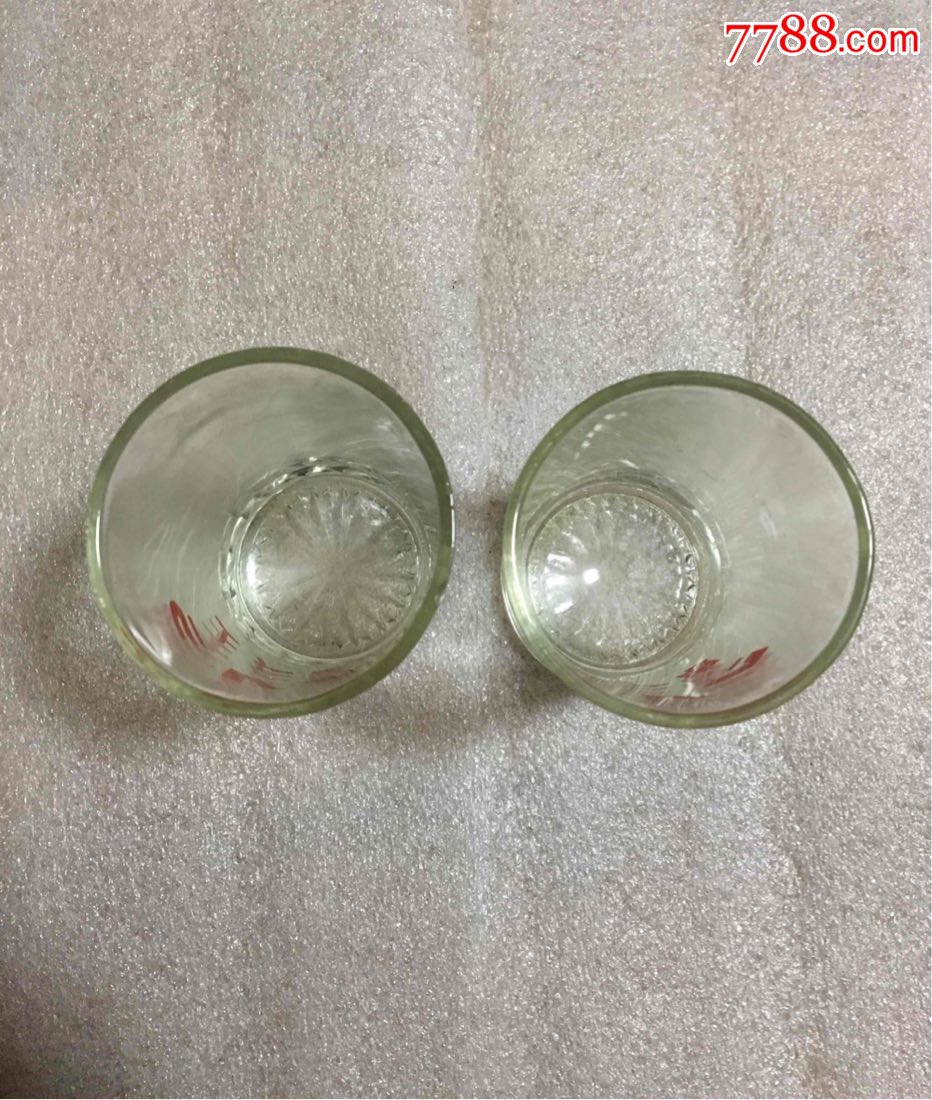 上海广播电台玻璃杯一对_玻璃器皿_好泉阁【