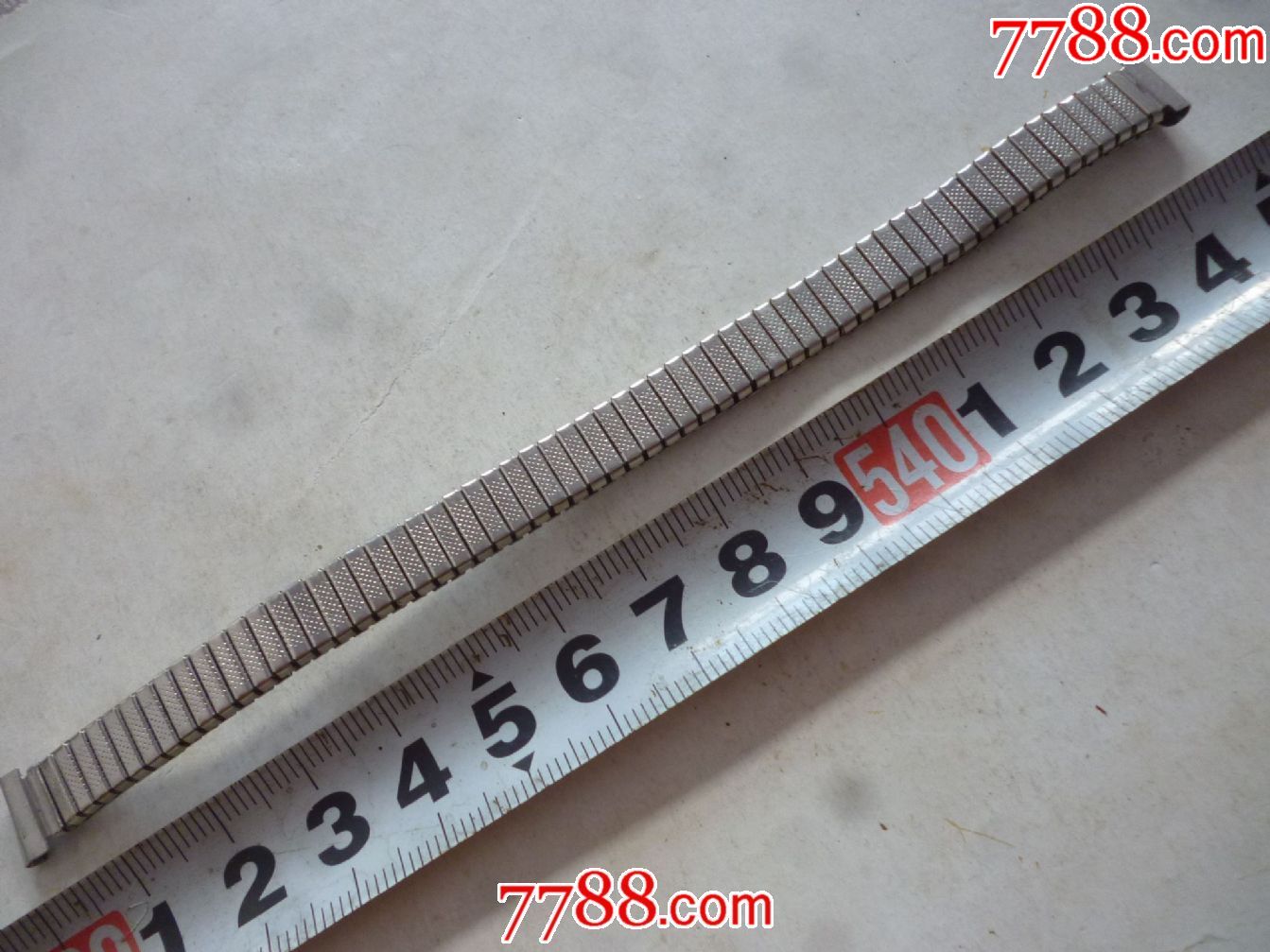 文革期间出品还能用的【10mm】弹簧松紧古董老表带一条!【6】