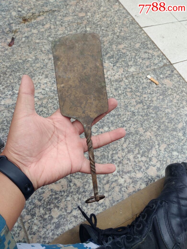 民国黄铜制豆腐刀/凉粉刀