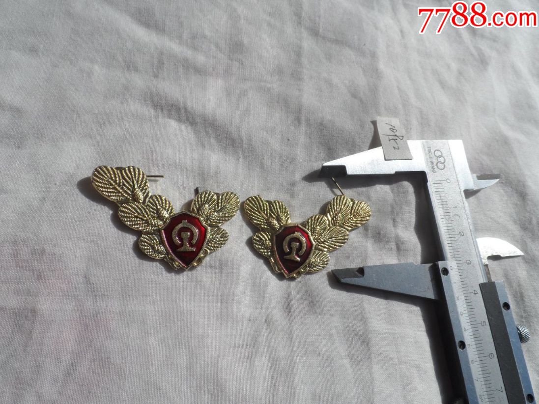 铁路警察.领花1对【2017—10—16】