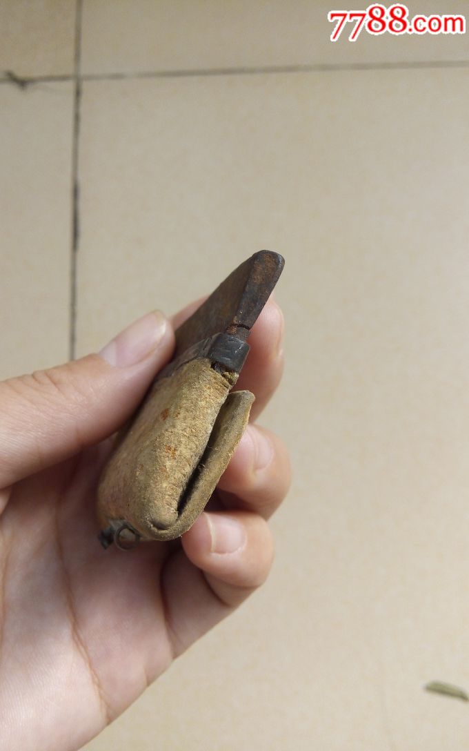 特价晚清火镰子老火镰子铜装饰打火器落款字老火镰民俗点火器用具