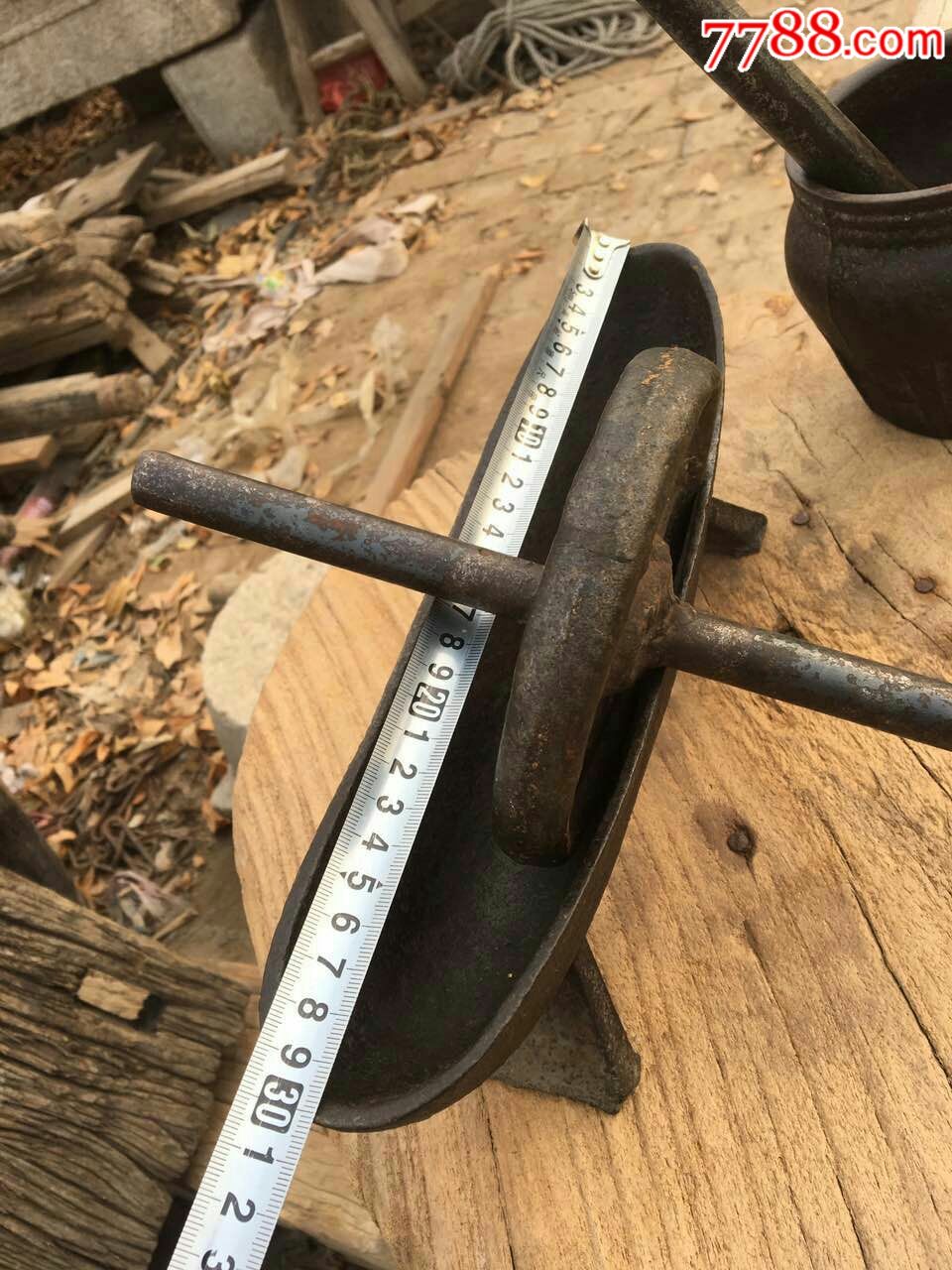 清代老中医中的捣药工具一套