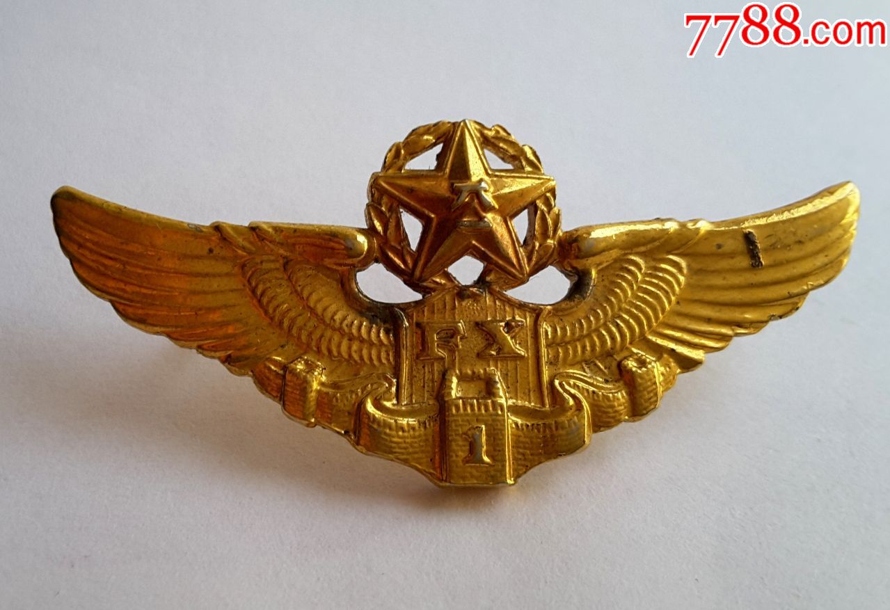 一级飞行员证章(5公分濶)1985-空军章