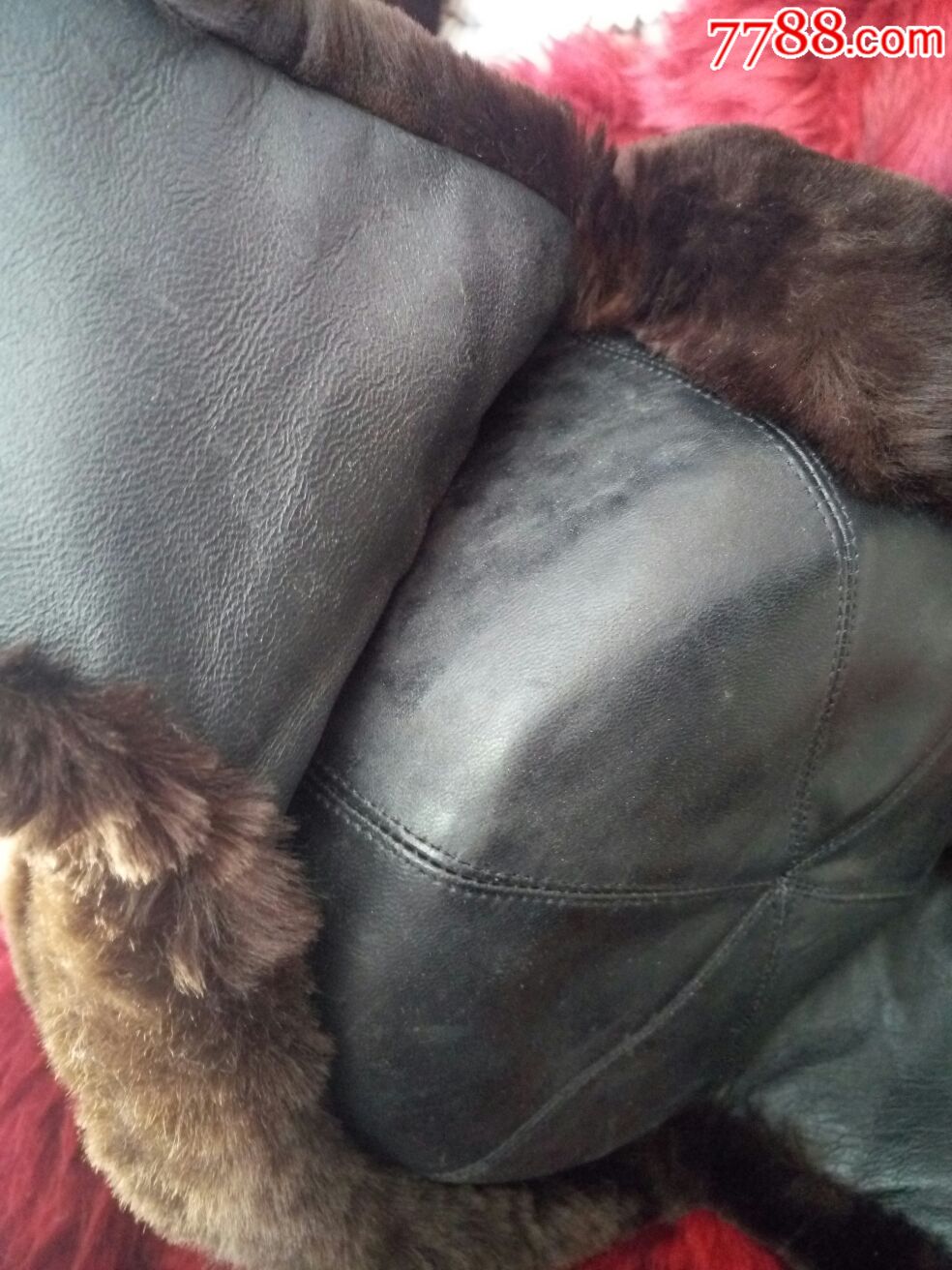 全新老式皮顶羊剪绒-帽子-7788商城__七七八八