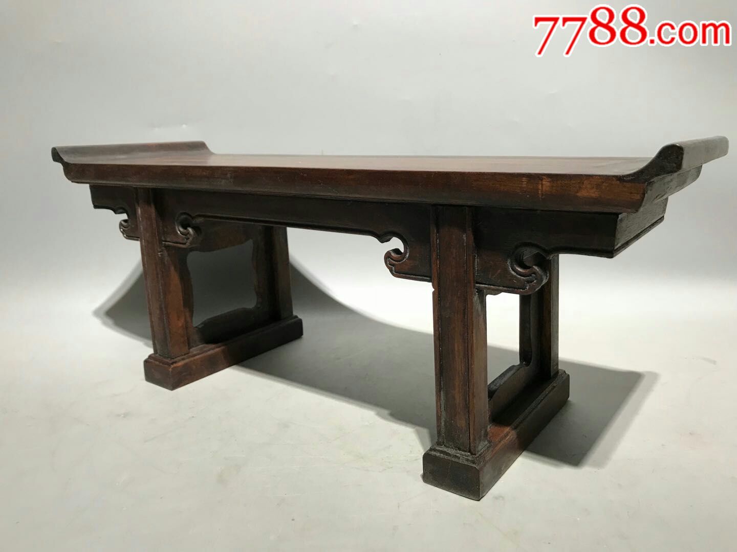 清代花梨木供案(翘头案)_价格2800.