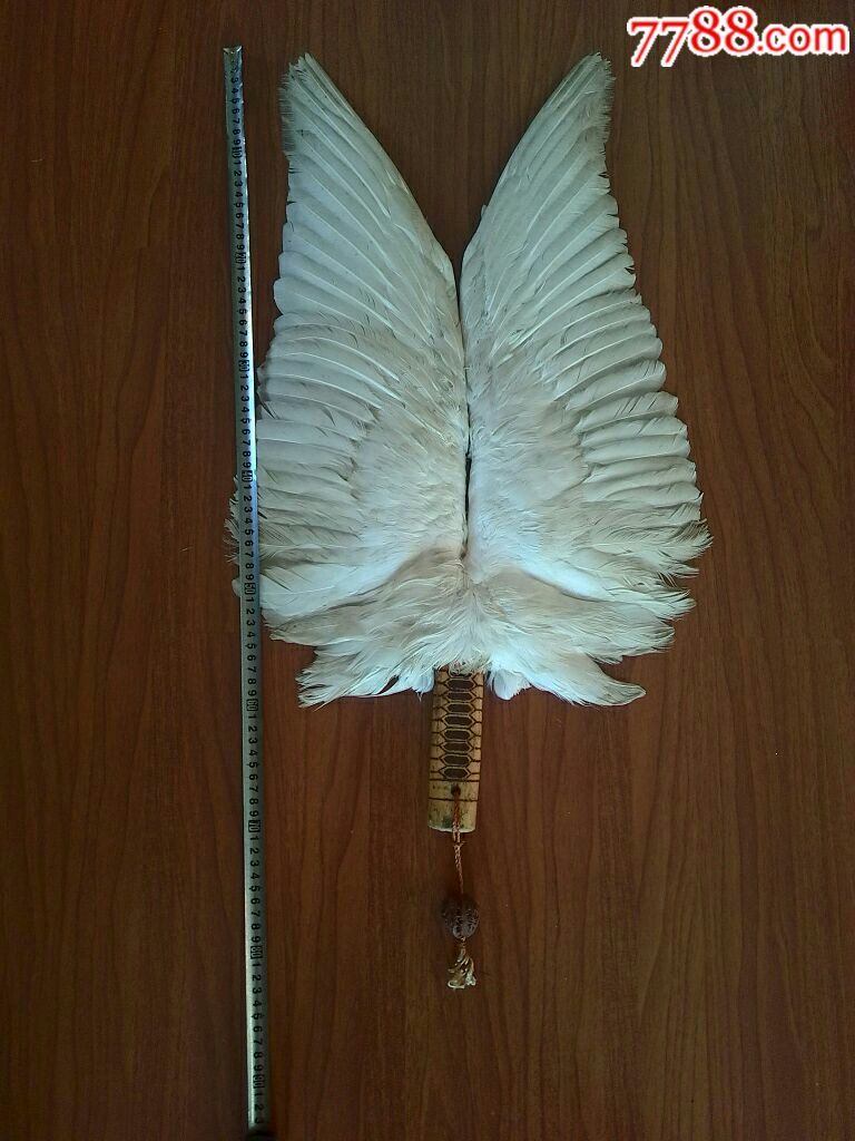 大鹅翅膀手工制作工艺大扇子家庭壁挂件.