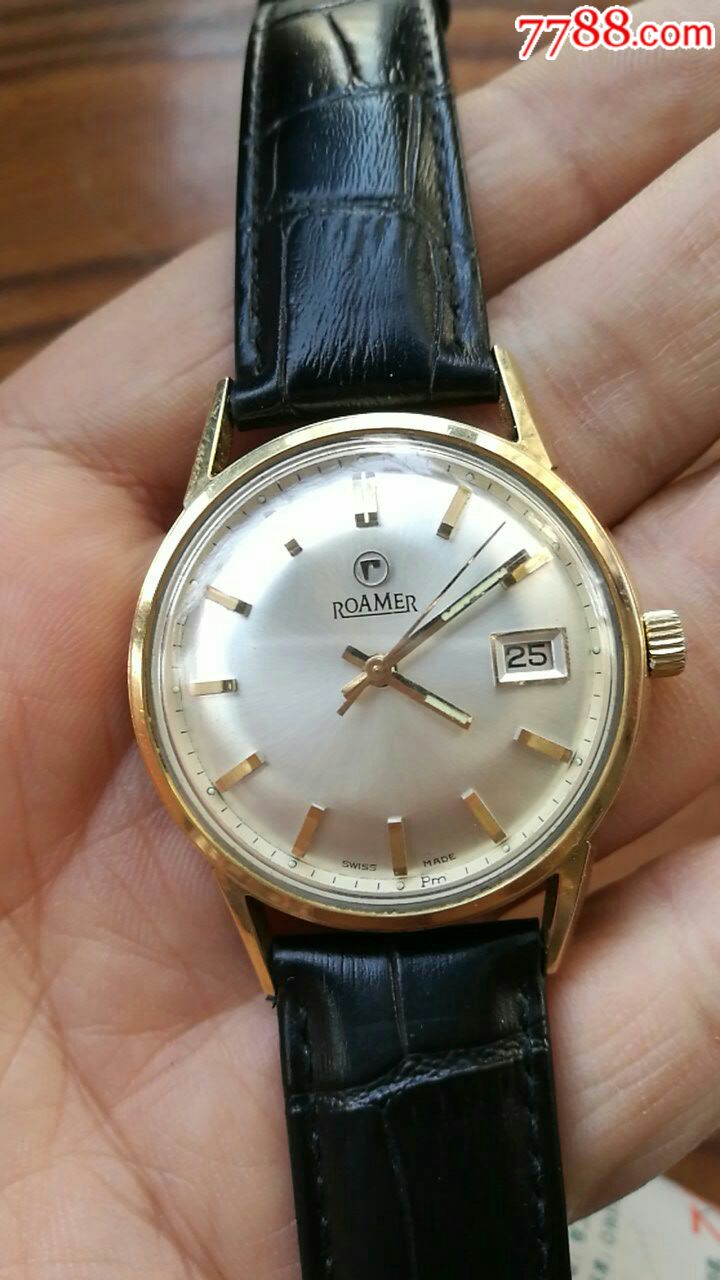 好品罗马包金430日志型手动男表!大表经35mm!