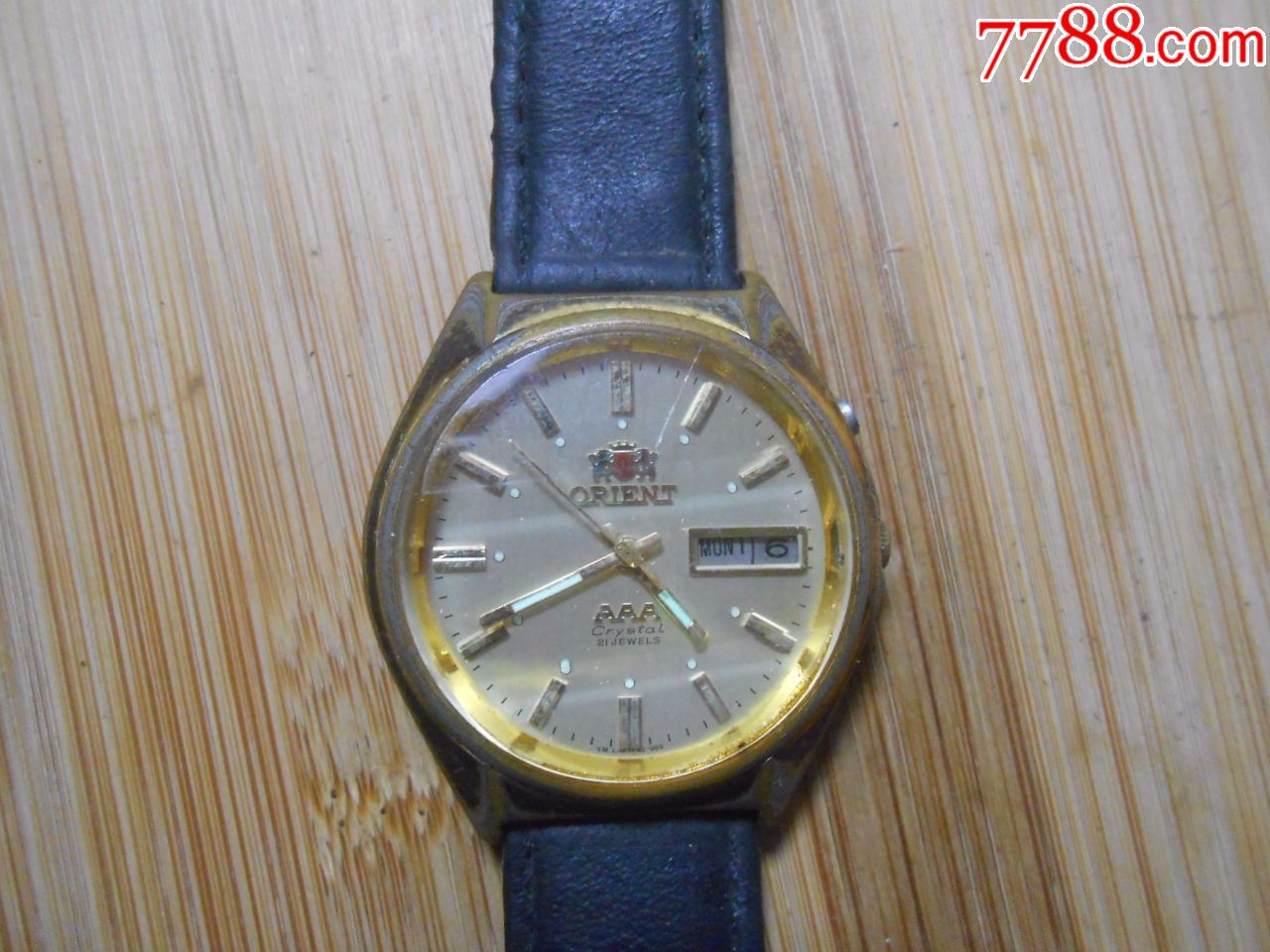 双狮46943自动3a双历老手表1228-10