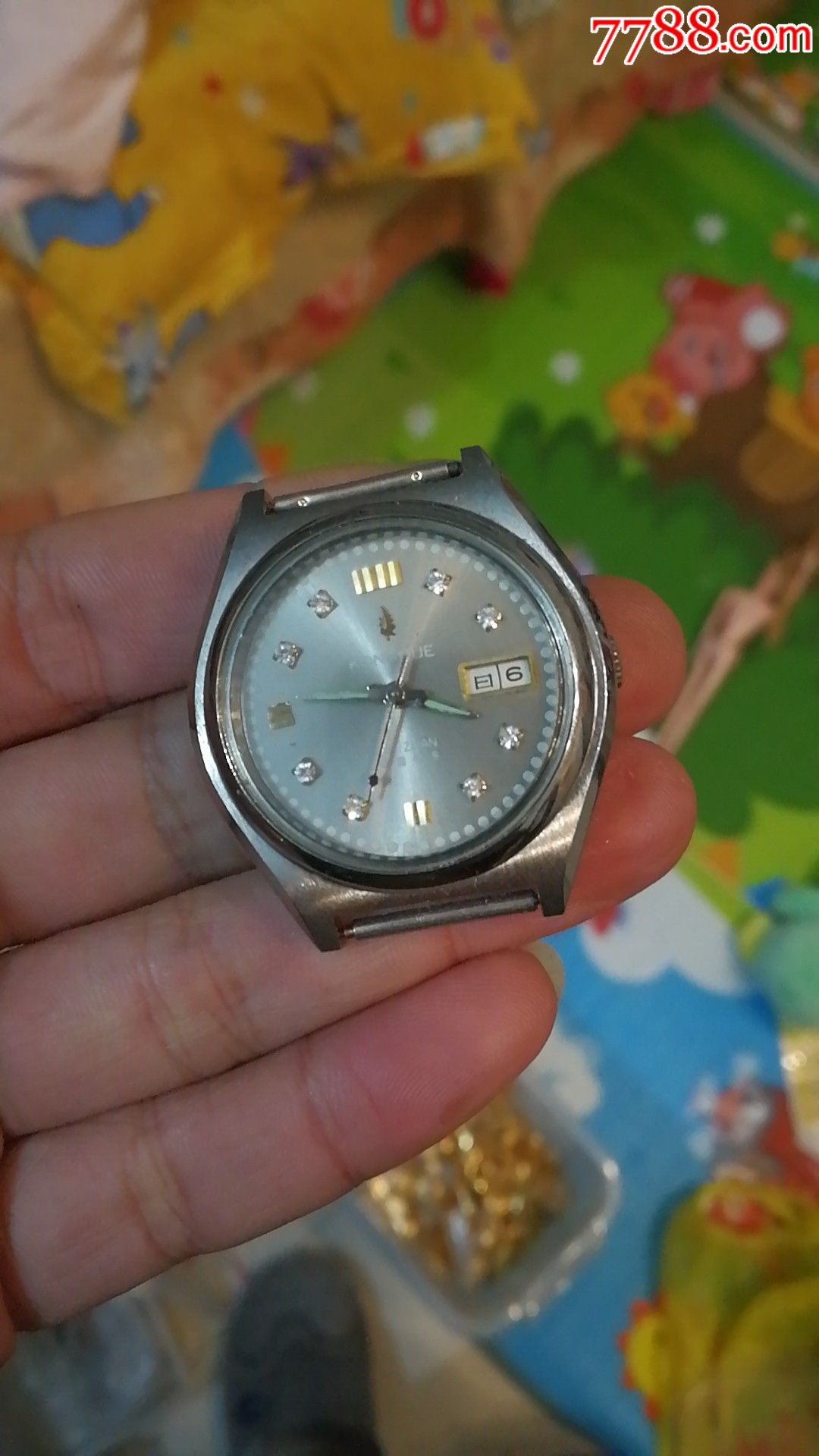 库存90年代孔雀自动机械男表