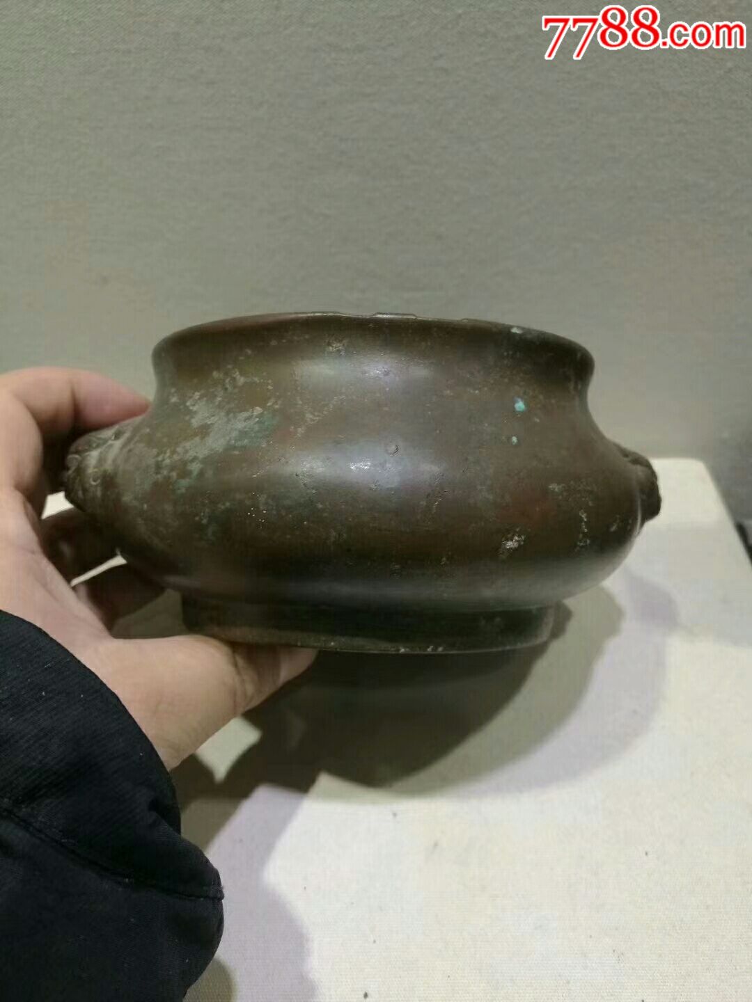 大开门清代中期双耳香炉