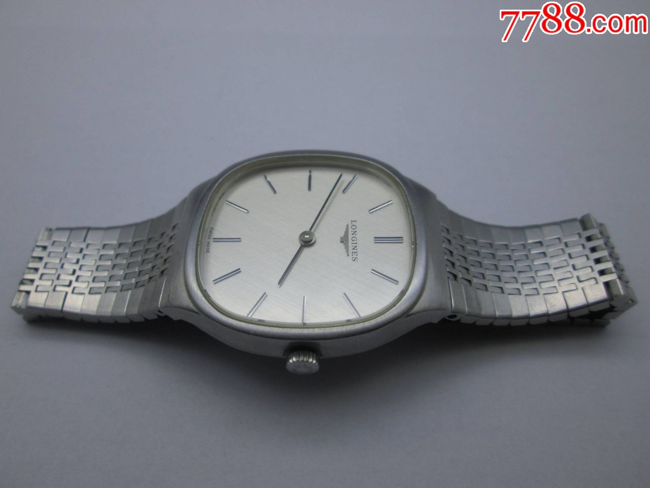 原装正品布纹盘履带式浪琴手卷中性腕表