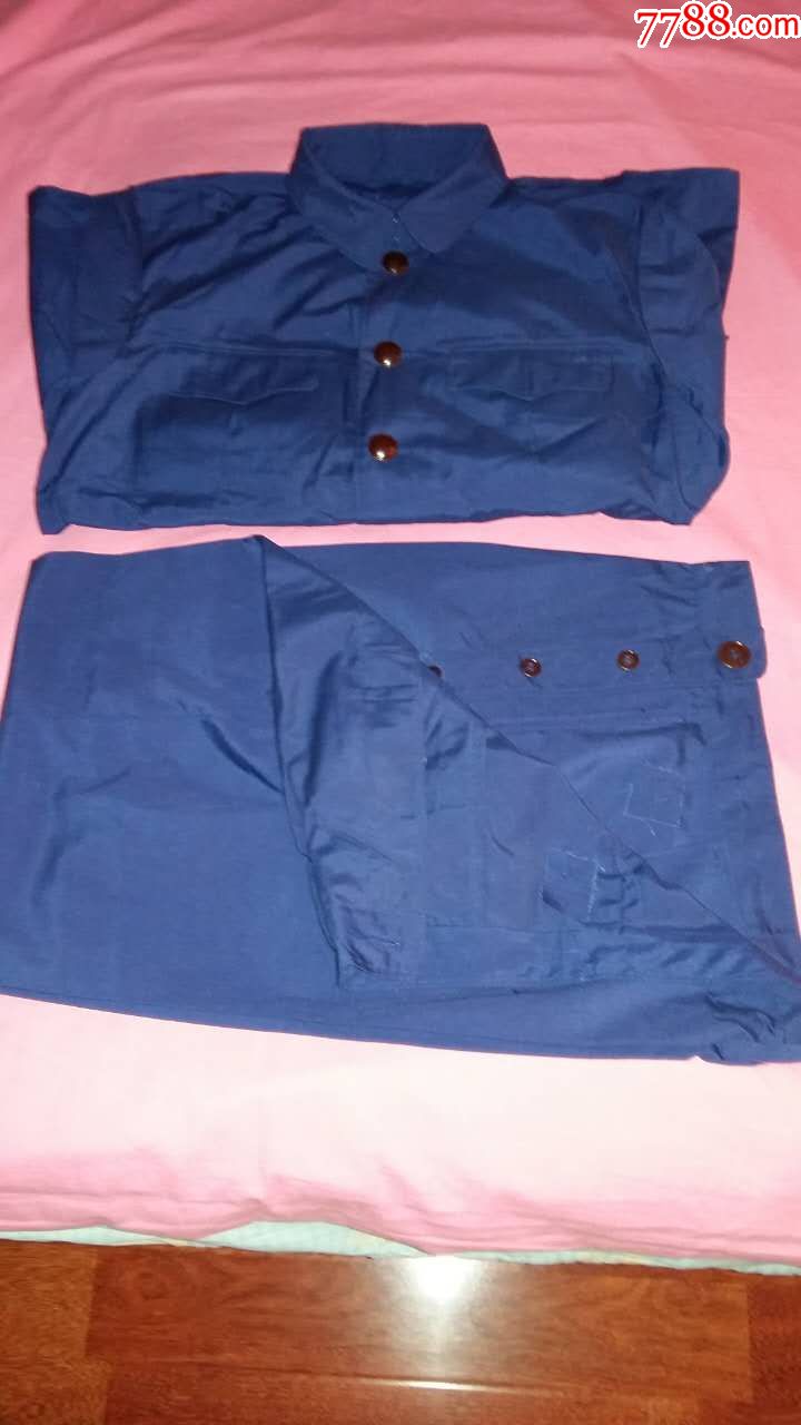 全新原套74海警军官《的确良》套装82年1106厂正二号