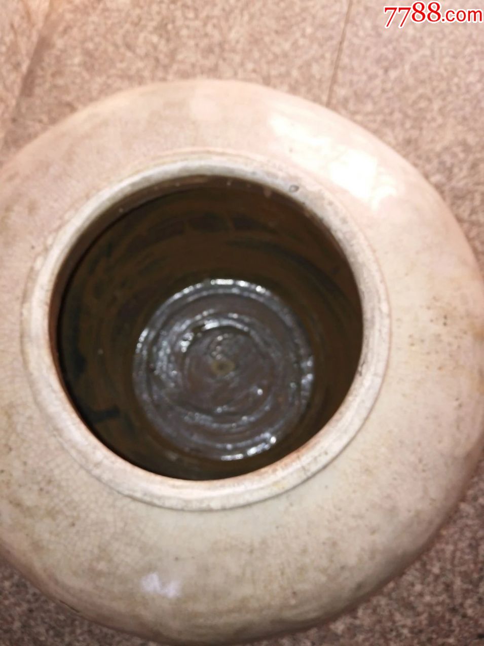 元代枢府白釉大罐