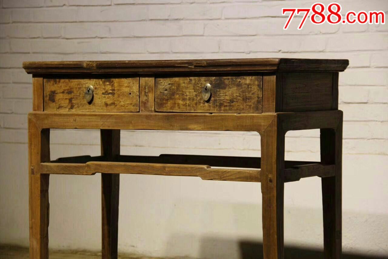 书桌一张木质榆木全品尺寸长95宽47高85厘米