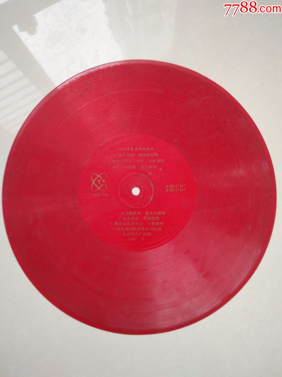 大薄膜唱片-1987年春节联欢晚会-1张2面