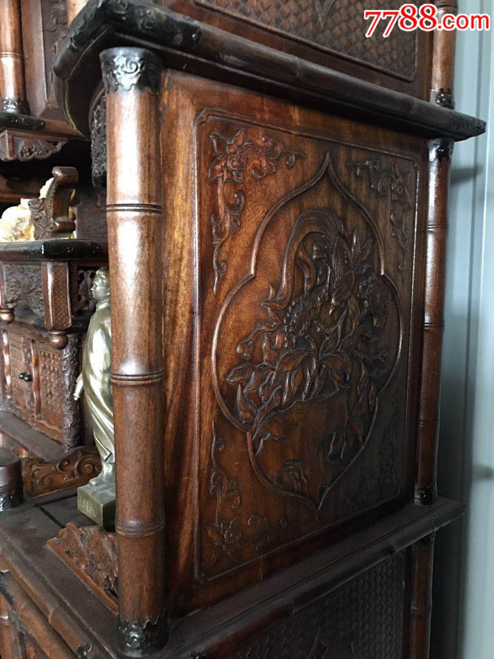 仿花梨木百宝阁