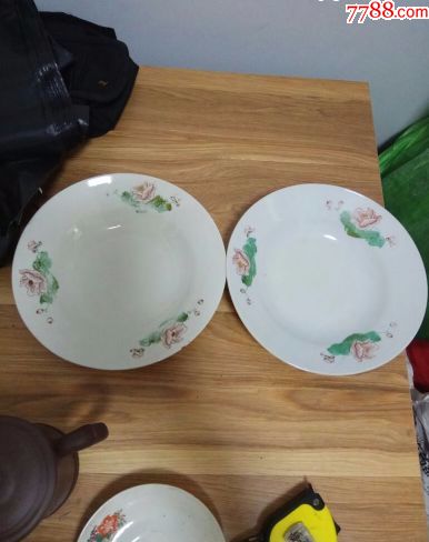手绘两个盘子-价格:30.0000元-se57938193-彩绘瓷/彩瓷-零售-7788收藏