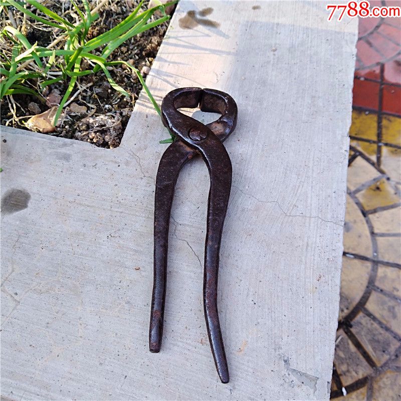 民国老铁匠手工打造老虎钳老钳子木工老工具包老物件铁器民俗收藏