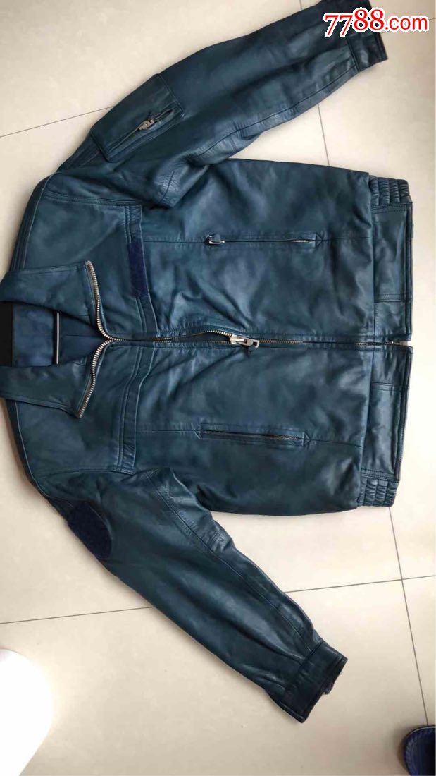 堪用品九成新飞行皮上衣02春秋飞行皮上衣羊皮夹克